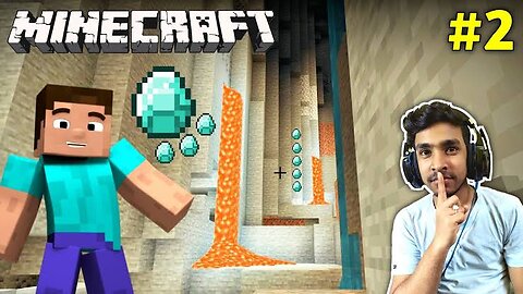 CAN I FIND DIMONDS IN SECRET CAVE || MINECRAFT GAMEPLAY #2