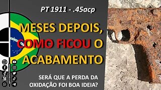 PT 1911 - Meses depois, como ficou o acabamento