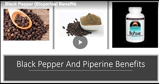 Black Pepper (Bioperine) Benefits