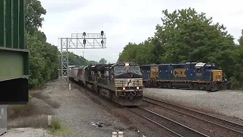 Norfolk Southern Manifest Mixed Freight Train from Marion, Ohio August 21, 2022