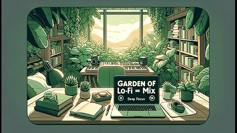 Garden of Green Lo-fi 🪴Mix Study/ Deep Focus 📚 Green Plants Vibes [ chill lo-fi hip hop beats]