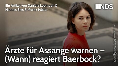 Ärzte für Assange warnen, (wann) reagiert Baerbock? Daniela Lobmueh, Hannes Sies, Moritz Müller, NDS