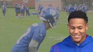 New York Giants Rookie Shows Off Crazy Good Route Running