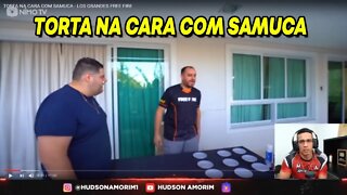 HUDSON AMORIM REAGINDO TORTA NA CARA COM SAMUCA | SemZero
