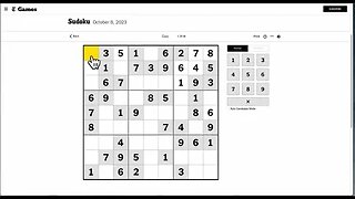 Easy Sudoku: Boost Your Problem-Solving Skills Today - 2023 10 08 (NYT)