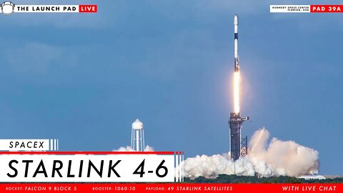 LIVE! SpaceX Starlink 4-6 Launch (2nd Launch Attempt)