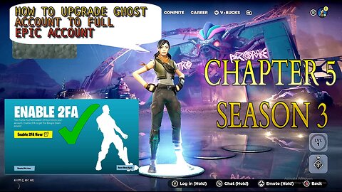 HOW TO UPGRADE Ghost account to full EPIC account from XBOX - PLAYSTATION - NINTENDO