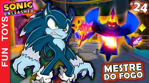 SONIC UNLEASHED #24 🔵 Encontramos os Magos Mestres do Fogo no caminho da próxima CHAVE do TEMPLO! 🔥