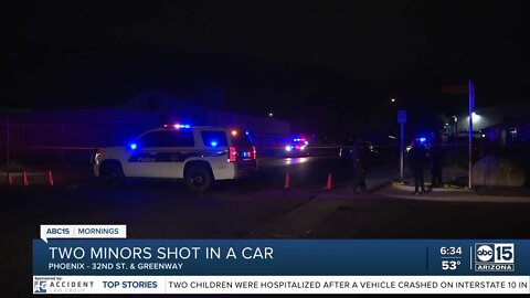 Two minors shot near 28th St and Greenway