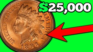 HOW much are INDIAN HEAD PENNIES WORTH? 1896 One Cent Coin Values