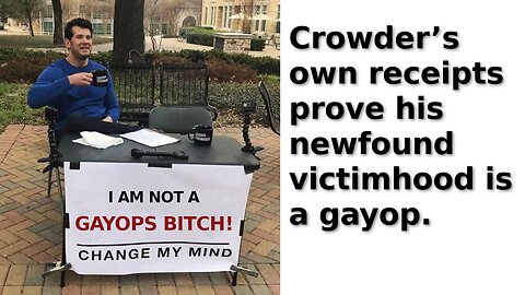 Steven Crowder’s Supposed Latest Divorce Victimhood is Nothing But a Gayop of His Own Making