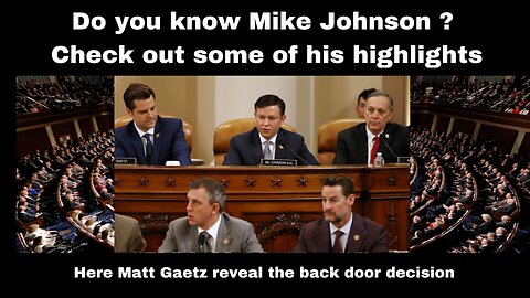 Mike Johnson: Who is he? Do you know Mike Johnson ? Check out some of his subcommittee highlights.