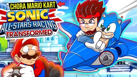 CORRIDA do SONIC é MELHOR que Mario Kart?! Sonic All-Stars Racing Transformed