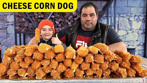 Korean corn dog. Korean street food!