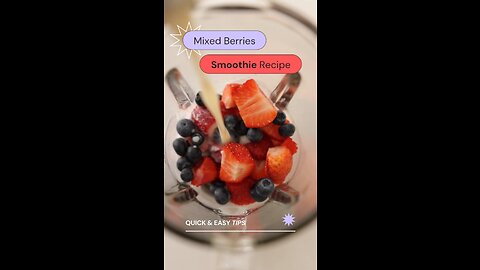 Mixed Berries Smoothie Recipe