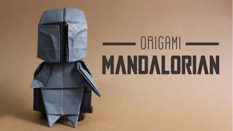 How to make an origami Mandalorian