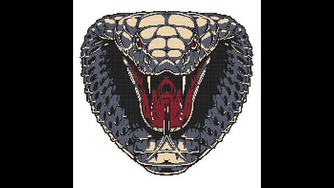 STRIKING SERPENT Cross Stitch Pattern by Welovit | welovit.net | #welovit