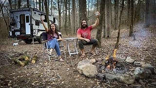 Living in a Truck Camper Down by the River