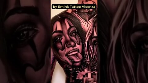 Stunning Tattoo by Emink Tattoo Vicenza #shorts #tattoos #inked #youtubeshorts