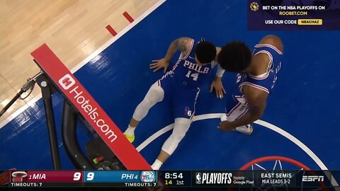 Danny Green carried to locker room after scary knee injury vs Heat Game 6 | Embiid so Heavy