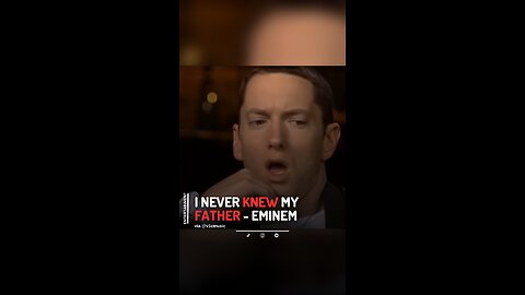 “I NEVER met MY DAD” - Eminem.😔🕊️