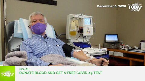 Donate blood and get a free COVID-19 test