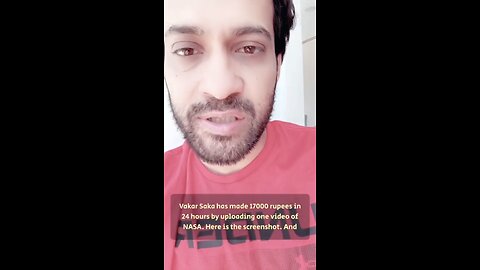 Waqar Zaka telling about earning from nasa video #nasa #NASA