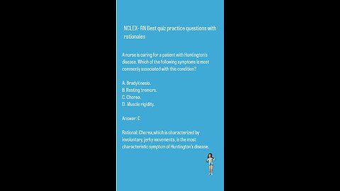 NCLEX-RN Professional standard quiz questions with rationals