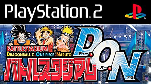 BATTLE STADIUM D.O.N (PS2) - Gameplay do jogo Dragon Ball, One Piece e Naruto de GameCube! (PT-BR)