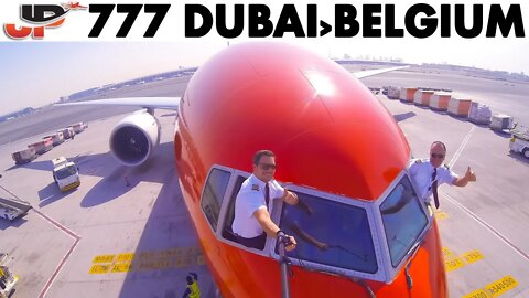 Piloting BOEING 777 Dubai to Belgium | Cockpit Views