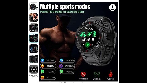 Military Smart Watch for Men Outdoor Waterproof