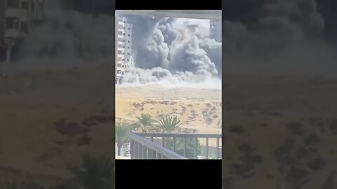 Moment Israel Rocket hits Hamas Building. #israel #worldwar3