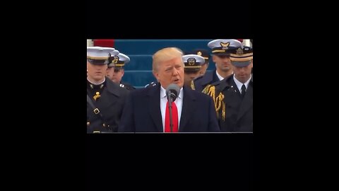 Trump’s Inauguration Speech - Notice The REAL Overcoats Have Shoulder Frills