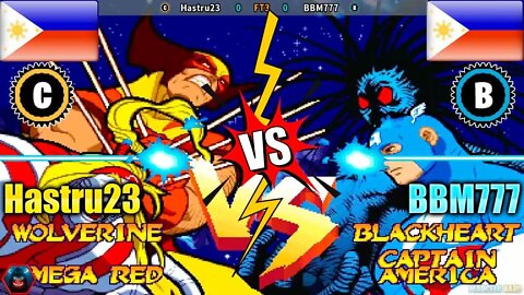 Marvel Super Heroes vs. Street Fighter (Hastru23 Vs. BBM777) [Philippines Vs. Philippines]