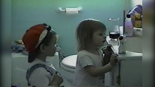 Cute Kids Amazed By Baby Monitor