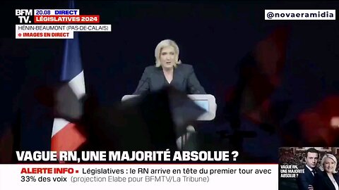 Marine Le Pen wins the first round of legislative elections in France.