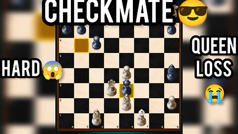 Chess club hard mode Insane Checkmate 💪 ( Queen Loss )