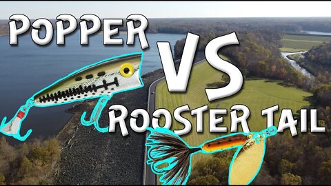 POPPER vs ROOSTER TAIL (which will catch more??)