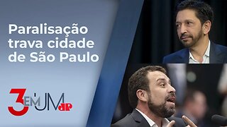 Ricardo Nunes classifica greve da CPTM, Sabesp e Metrô como “ideológica”; Boulos culpa governo de SP