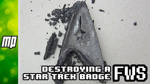 FWS - Destroying an aluminium star trek badge with gallium