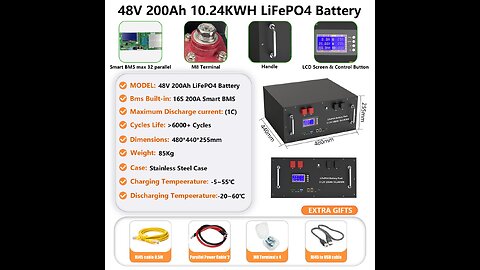 Lithium Solar Battery 6000+ Cycles