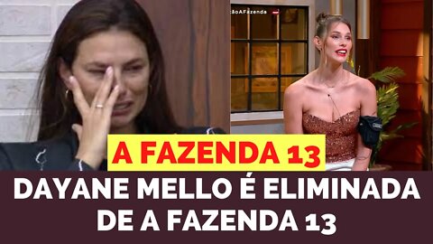 Dayane Mello é eliminada de A Fazenda 13 com 27% dos votos