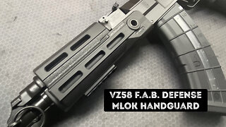 VZ58 F.A.B. Defense Mlok handguard installation