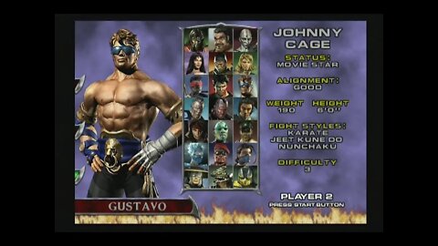 Mortal Kombat Deadly Aliance (PS2) - Johnny Cage - Arcade Mode