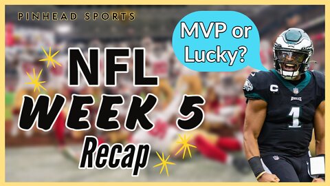 Jalen Hurts the MVP or Hype? CANT MISS RECAP | NFL week 5