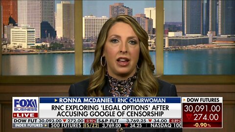 RNC Chair Ronna McDaniel: Lawsuit Against Google Is Pending