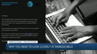 Why you need to look closely at emailed bills