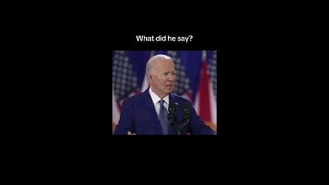 Typical Biden comment.
