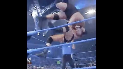 wwe brock lesnar suplex big show off the top rope ring collapses