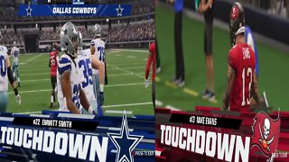 Madden NFL 23 Legends Buccaneers Vs Cowboys Simulation Xbox Series S Gameplay Pro